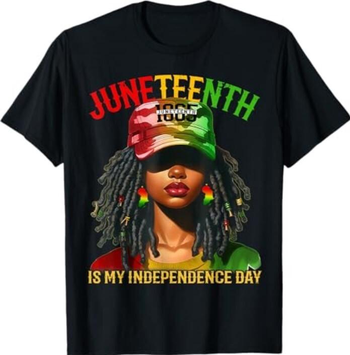 Juneteenth Is My Independence Day Black Women Freedom 1865 T-Shirt XXXL