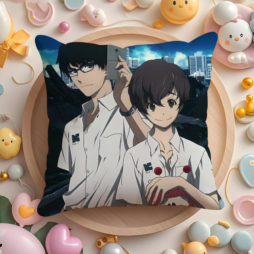 Anime Z-ankyou No T-Terror Cushion Cover Home & Car Multi-Scene Pillow Cover - Reversible, Soft & Durable for Daily Use