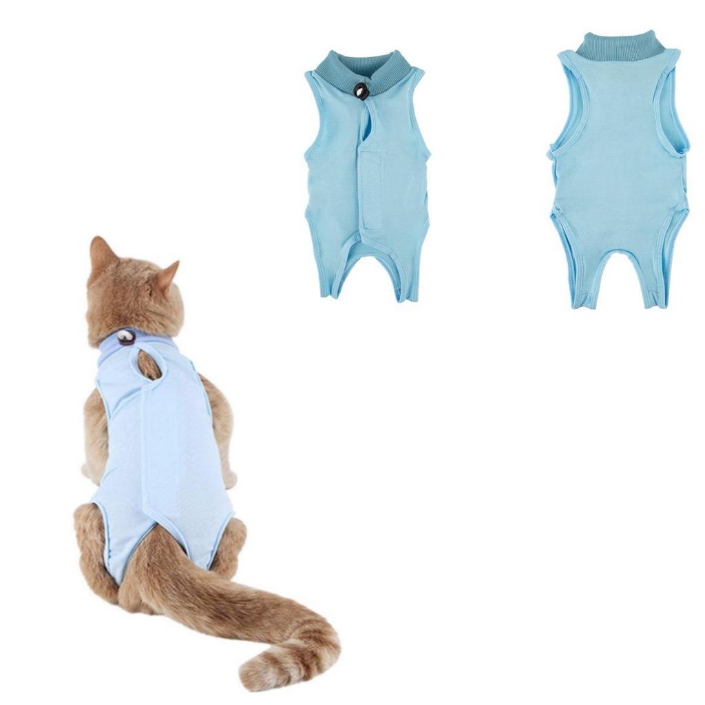 Cat Post-Op Anti-Lick Suit: Sterilization & Weaning Aid