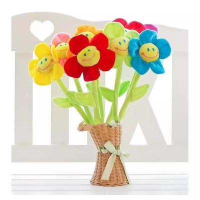 Sun Flower Korea Sun Bouquet Creative Flower Curtain Flower Button Plush Toy Ragdoll Wedding Throwing Gifts