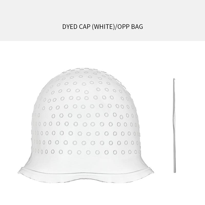 Salon Silicone Hair Coloring Cap Highlight Reusable Needle Hair Dying Hair Dye Cap Household Dye Hairstyling Tools Accessories