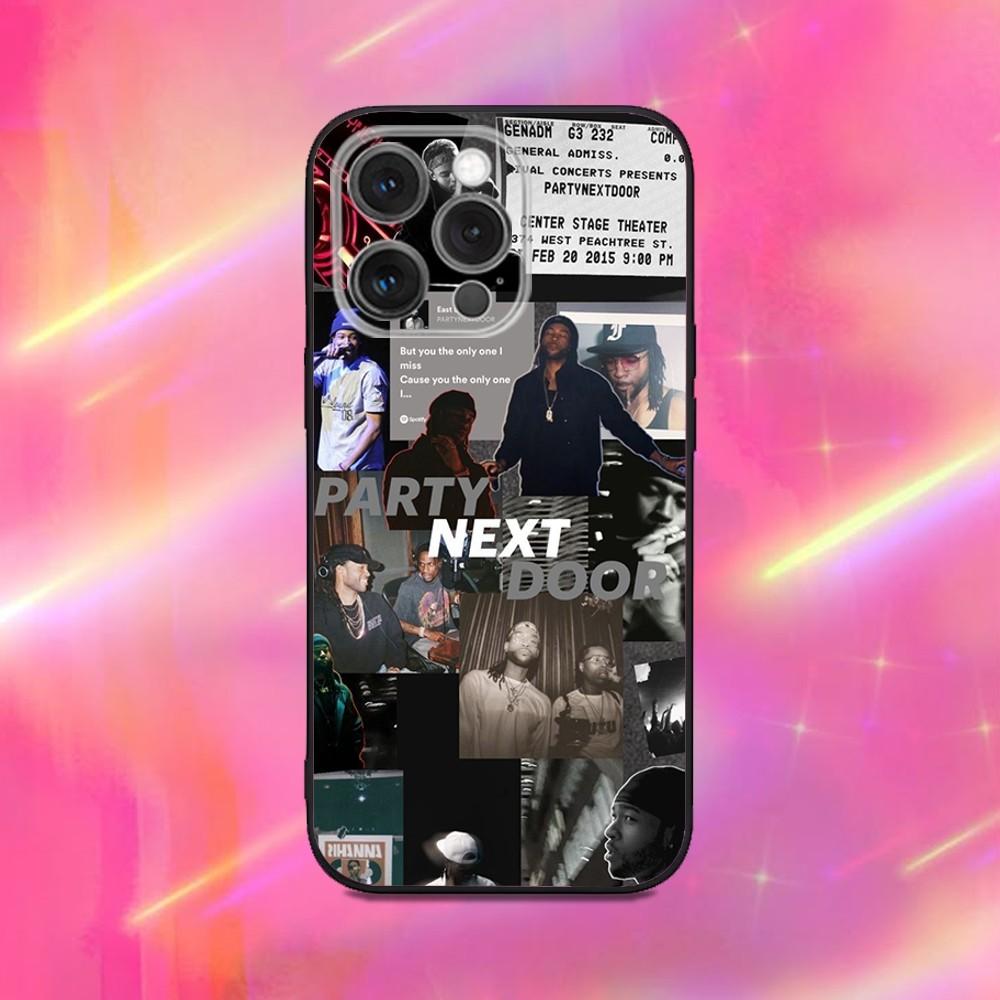 

PARTYNEXTDOOR PND Phone Case For iPhone 16,15,14,13,12,11,Pro,Max,Plus,X,XS,XR,SE,8,7,Mini,Soft Silicone Black Case iPhone13