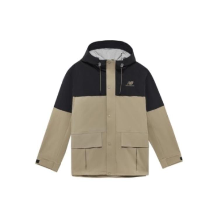 Куртки New Balance Мужские Хаки С Капюшоном Умеренные Другие AMJ23315-DRI S