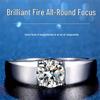 18k Gold Moissanite and Diamond Ring for Men and Women with Certification
