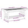 VidaXL Coffee Table 110x55x45 Cm Bamboo, Side Table, Living Room Table, Accent Table, Sofa End Table, Center Table, 368046