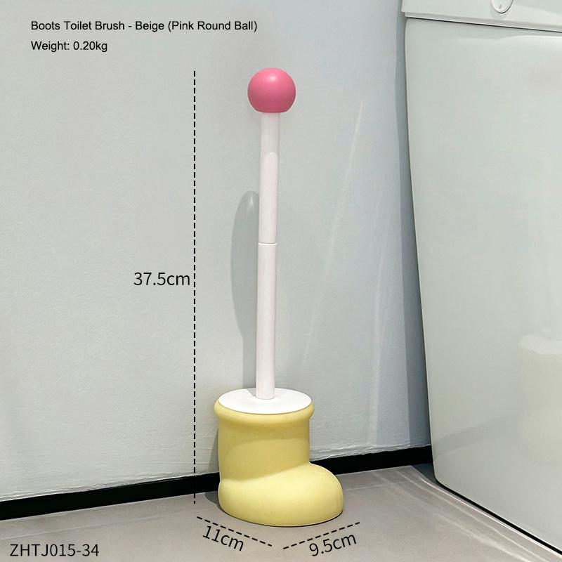 Creative Boots Toilet Brush Household Cleaning Toilet Base Long Handle Cleaning Brush Set Bathroom Decoration Toilet Supplies