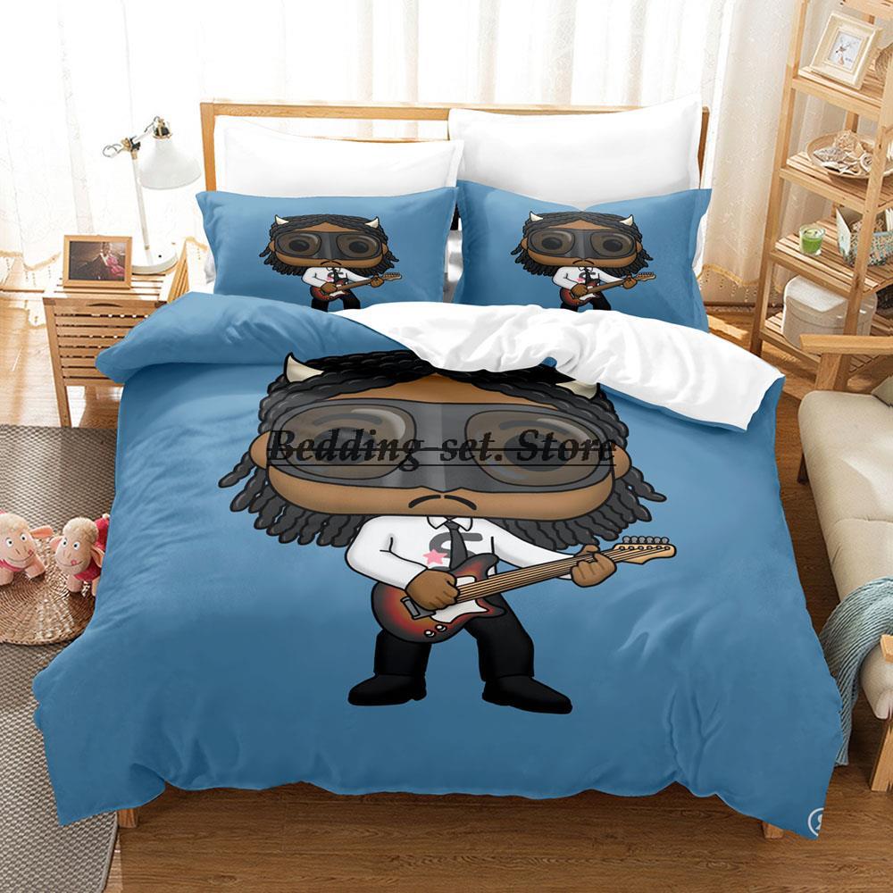 Steve Lacy Bettwäsche-Set Einzelbett Twin Full Queen King Size Bettwäsche-Set Aldult Kinderzimmer Bettbezug-Sets 3D-Druck Anime Bettlaken-Set