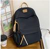 Schoolbag Backpack Wholesale Lightweight Cheap Large Capacity Casual Backpack Student Bag Stylish Simple Leather Standard Korean Edition Student Bag
