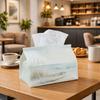 1pc Contemporary Coastal Tissue Box Multifunctional, Boat Seaside Illustration Suitable for Home, Parties, And Car Decoration. This Decorative Tissue 