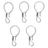 5PCS Fishing Locks Stainless Steel Single Handed Live Fish Lock Buckle for Freshwater Saltwater Fish
