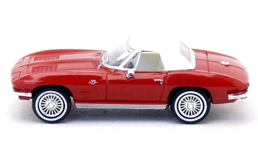 BREKINA Chevrolet Corvette C2 Cabriolet 1962 Red Diecast Model Car HO Scale 1/87