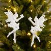 Angel Feather High Heels Christmas Ornament with Snowflake and Reindeer Pendant