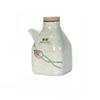 New Chinese Ceramic Soy Sauce Bottle Commercial Vinegar Cruet Kitchen Seasoning Bottle Liquor Chili Flask