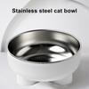 Pet Bowl Non-slip Detachable Double Bowls Dogs Cats Easy to Use No