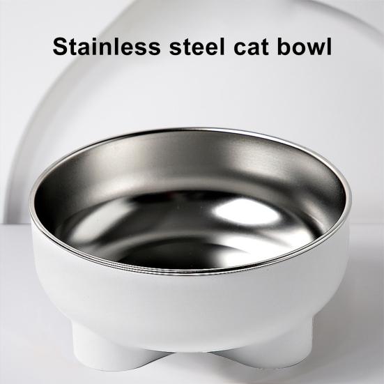 Pet Bowl Non-slip Detachable Double Bowls Dogs Cats Easy to Use No