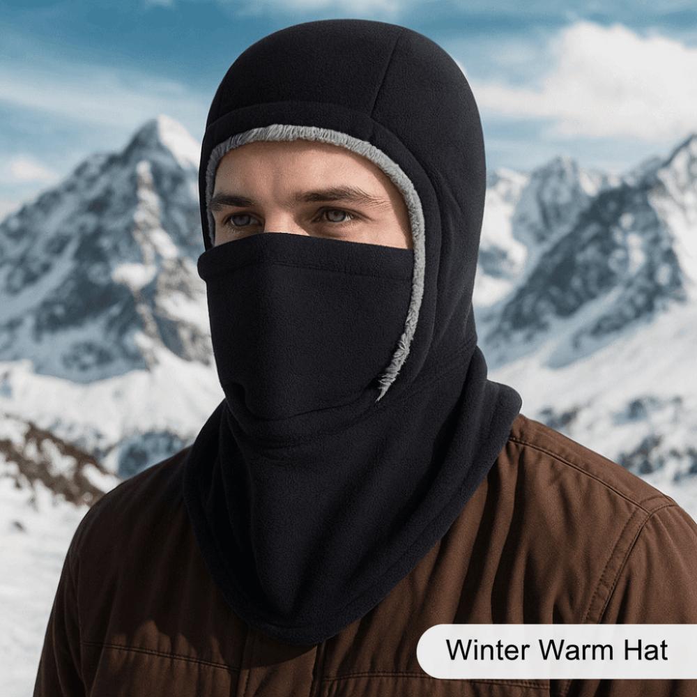 Fleece Warm Hat Mask Neck Protection Ski Windproof Cap Balaclava Cycling Cap  Winter