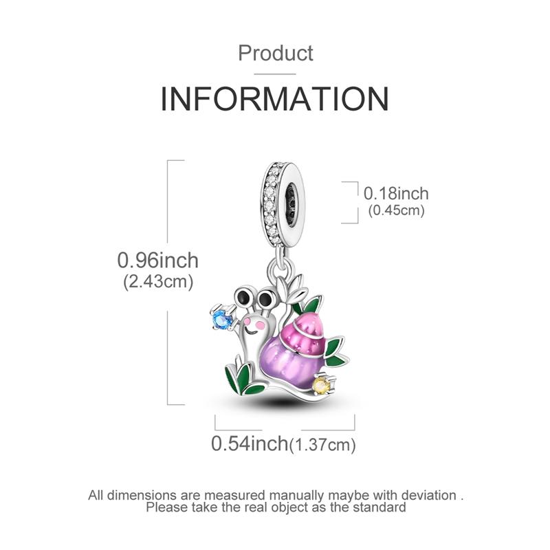 Charms Copper Owl Butterfly Snake Snail Bead Pendant Jewelry Fit Original Bracelet For Women Diy Party Gifts