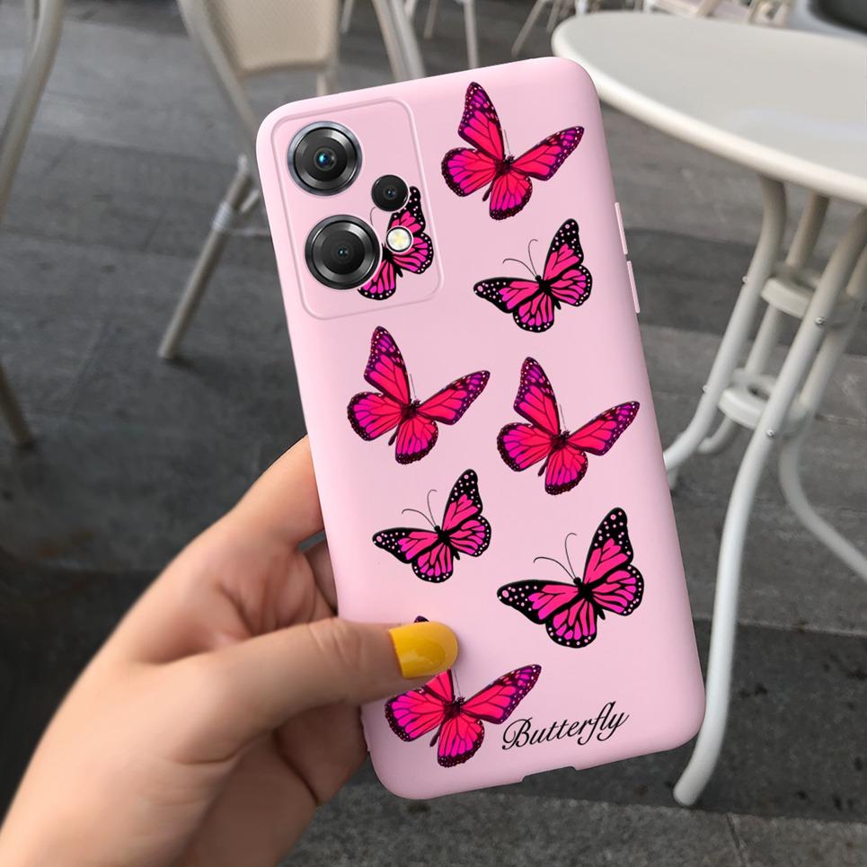 For One Plus Nord CE 2 Lite Phone Case Soft Matte Silcione TPU Back Cover For OnePlus Nord CE2 Lite 5G Mobile Coques Flower Capa