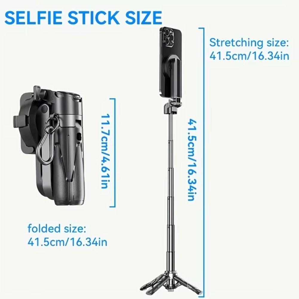 Treppiede Magnetico Telescopico per Telefono Pieghevole Estensibile Impugnatura per Telefono Vlog Livestreaming Fotografia