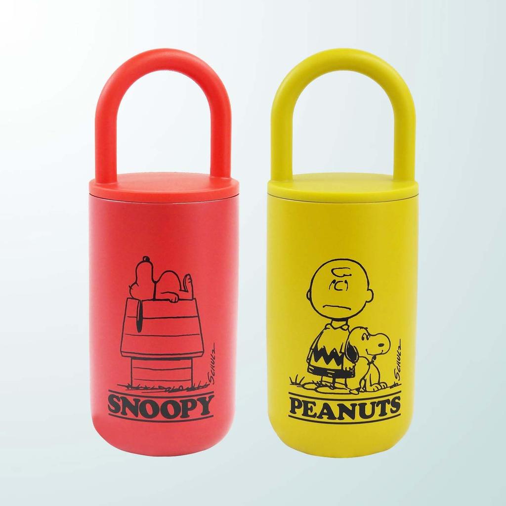 Onishi Ken Seihan PEANUTS Stainless Steel Tumbler with H20 Handle, Red, Size Approx. 7.7 Mm, PM-3000