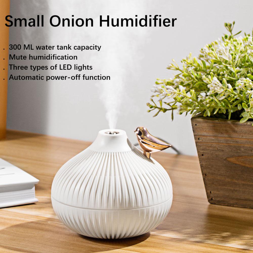 Leiser Zwiebel-Luftbefeuchter & Aroma-Diffusor - Sicher für Mutter & Baby, Perfekt für trockene Winterluft