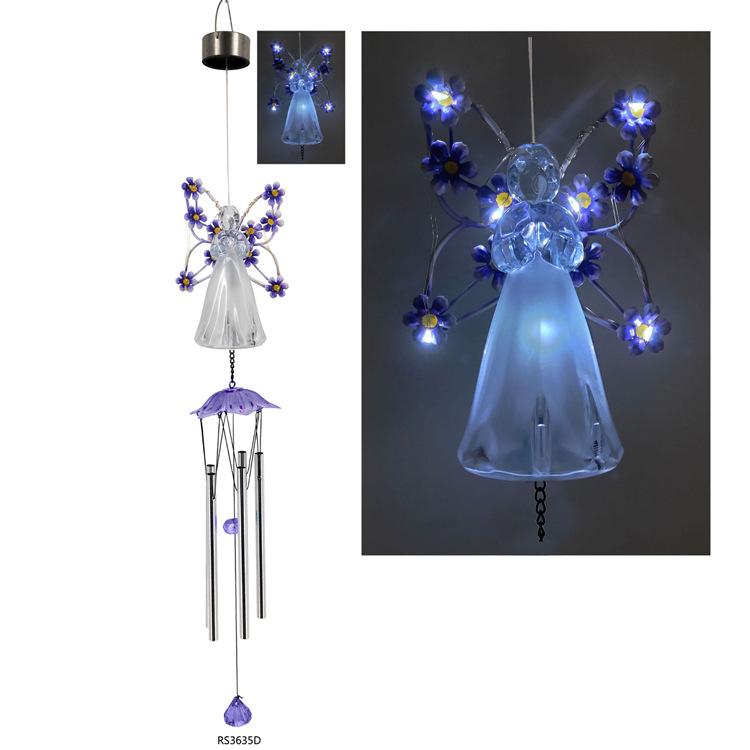 Solar Angel Wind Chime Garden Light - Outdoor LED Decoration