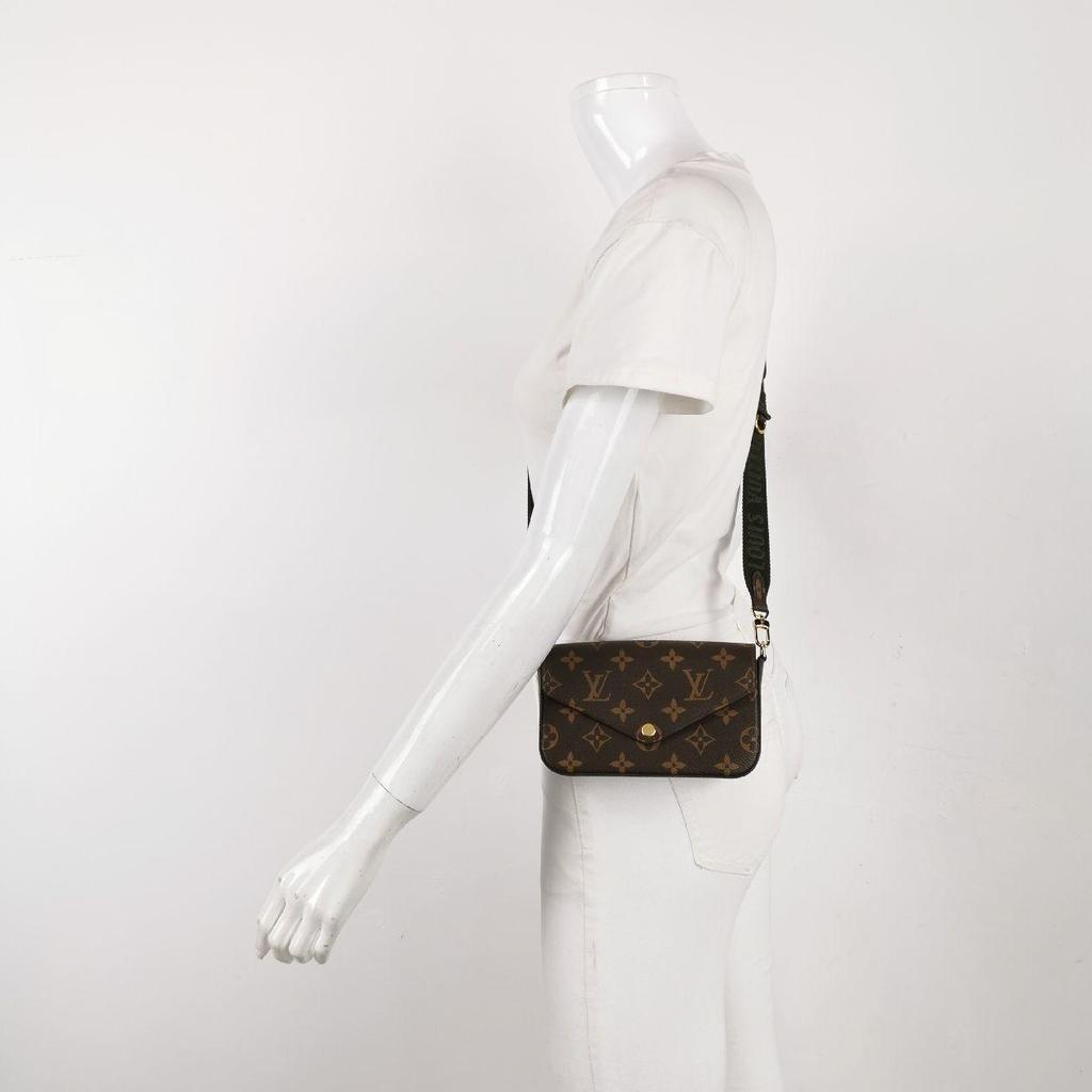 [Pre-Owned] Multi Pochette Accessoires Felicie Stylish Versatile Portable Classic Monogram Canvas Three-In-One Combination Bag Co - Excellent #1DVXE99