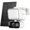 Tapo Outdoor Solar-Powered Security Camera with Sensor Light (800 Lumens, Automatic Activation, 2K Resolution, 3MP, 360° Pan/Tilt, AI Detection, Full 