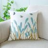 45X45CM Plant Embroidery Throw Pillow Cover Nordic Fresh  Stamping Waist Cushion Cover Decor Home Decorative Pillowcase