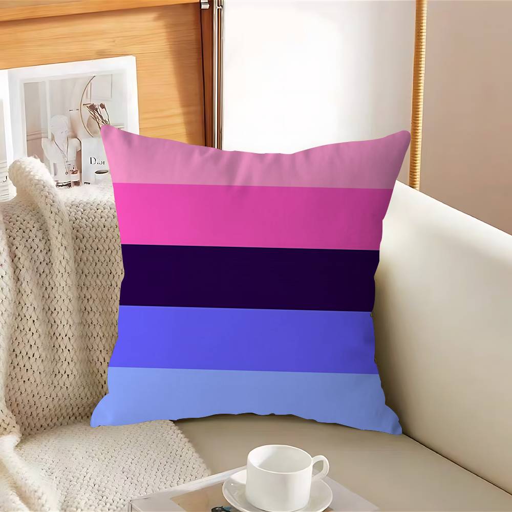 

New Pride Flags Pillow Gifts Home Office Furnishings Bedroom Sofa Car Cushion Cover Case 45x45cm 12x12Inch