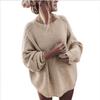 New Batwing Sleeve Sweater Asian Fashion Knitted Cable Loose Large Size Sweater for Women