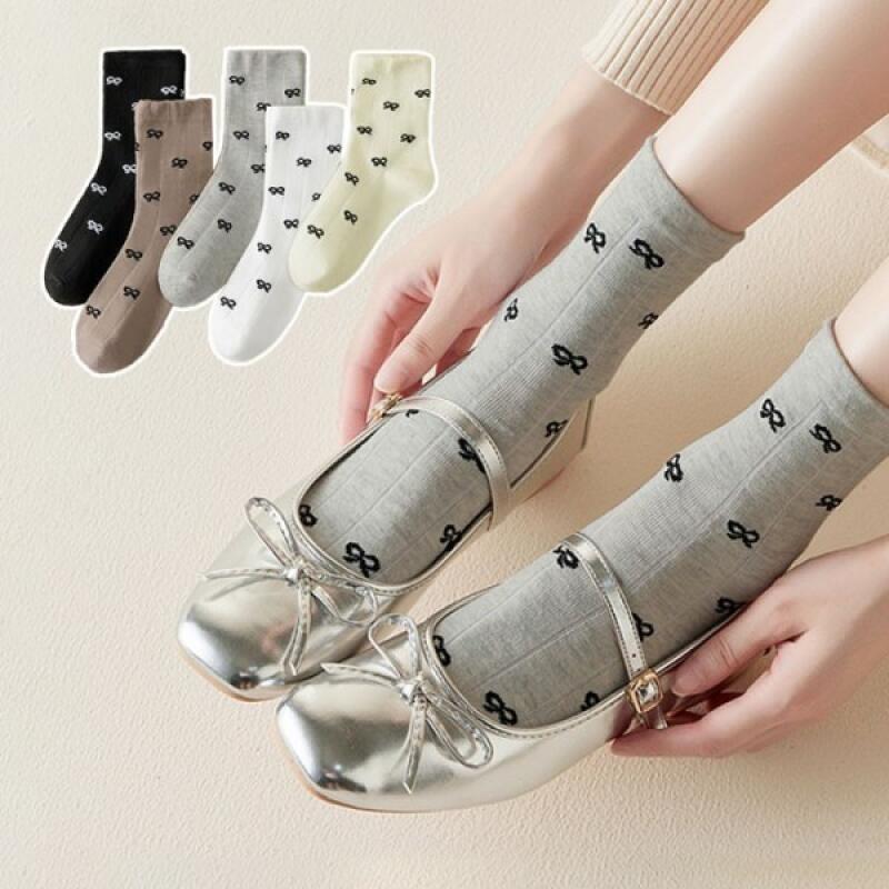 

Ribbon Machi Socks 5 Colors 1 Set 5COLOR 1SET