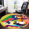 1pc Mario Office Round Area Rug, Under Office Chairs Bedroom Living Room Home Decor  a1022235