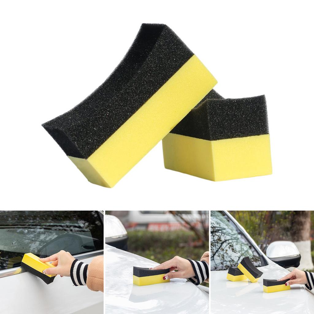 10Pcs EVA Wax Applicator, Auto Care Soft Wax Applicator Pads Wax Applicator for Car Multipurpose Cleaning Sponge