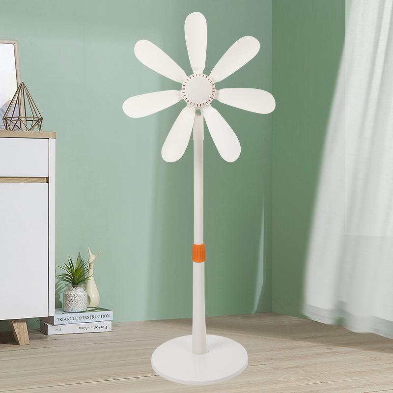 Portable Floor Fan,No Mesh Cover,Timer,Remote Control,Extendable Standing Fan,Plug-In Fan,Suitable For Living Room,Bedroom