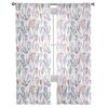 Spring Flowers Plant Tulips Voile Sheer Curtains For Living Room Window Chiffon Tulle Curtain Kitchen Bedroom Drapes Home Decor