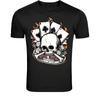 Skull Poker Casino T-Shirt - Gambling Cards Dice Skull Graphic Tee