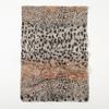 New leopard print splicing chiffon silk scarf scarf female, spring and summer sunscreen silk scarf tulle scarf XQ