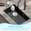 Silicone Sink Pad With Heat-Resistant and Anti Slip Hollow Design Practical Kitchen Multifunctional Desktop Protection Pad