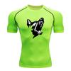 Men's Breathable Compression Athletic T-shirt, Roaring Angry