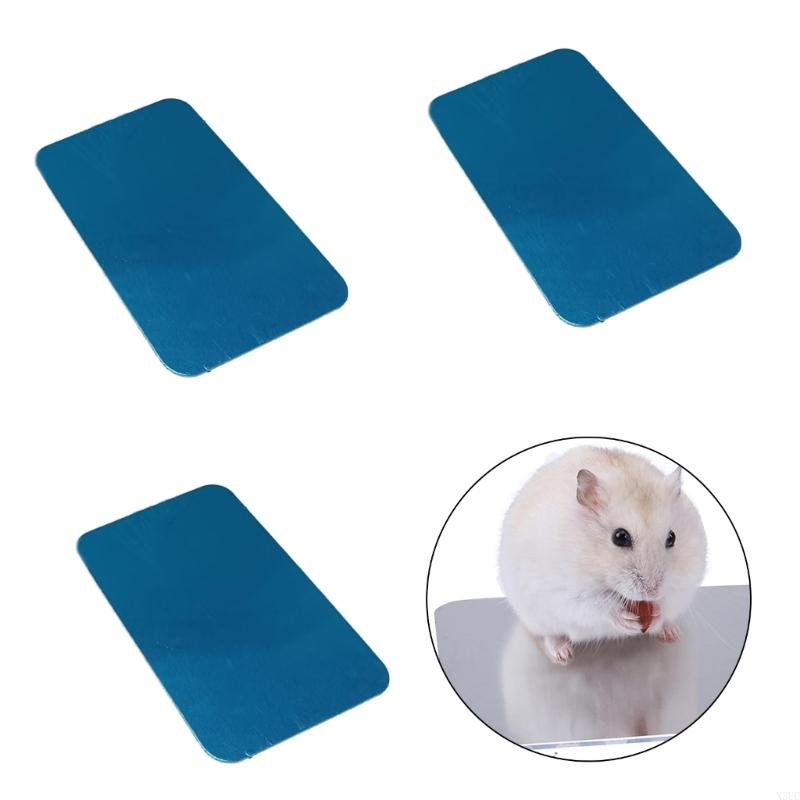 Aluminum Cooling Pad For Hamsters Rabbits Chinchillas Chew Resistant Summer Board X3UC
