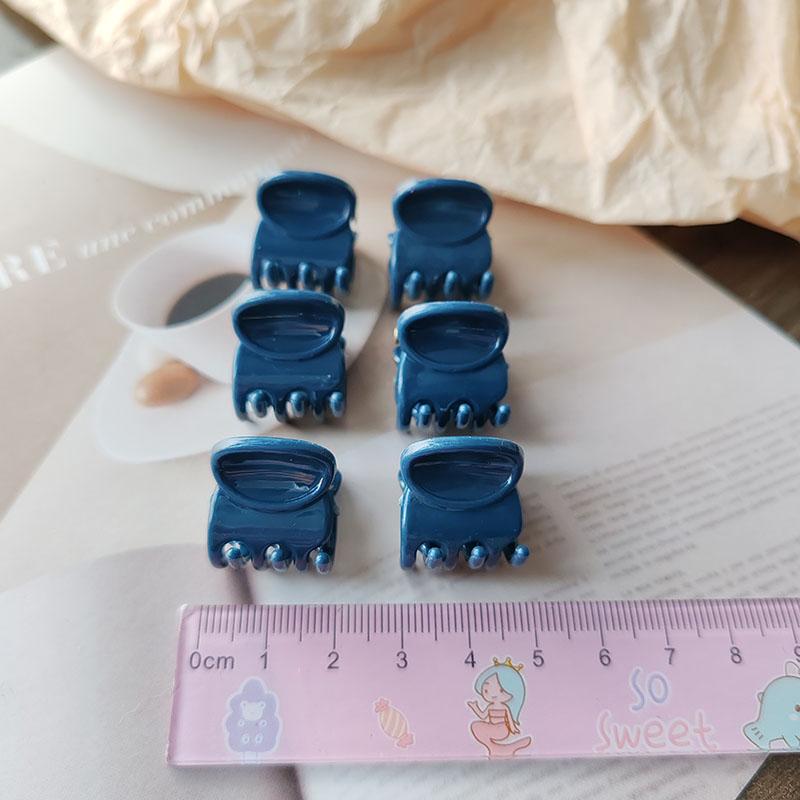 

6 шт. Модные милые однотонные разноцветные мини-заколки-крабики для волос для девочек, женщин, детей, леди, для вечеринок, подарок, аксессуары для волос