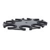 Microphone Holder 8 Holes Aluminum Alloy Soft Silicone Microphone Holder Display Organizer Tray for Handheld Dynamic