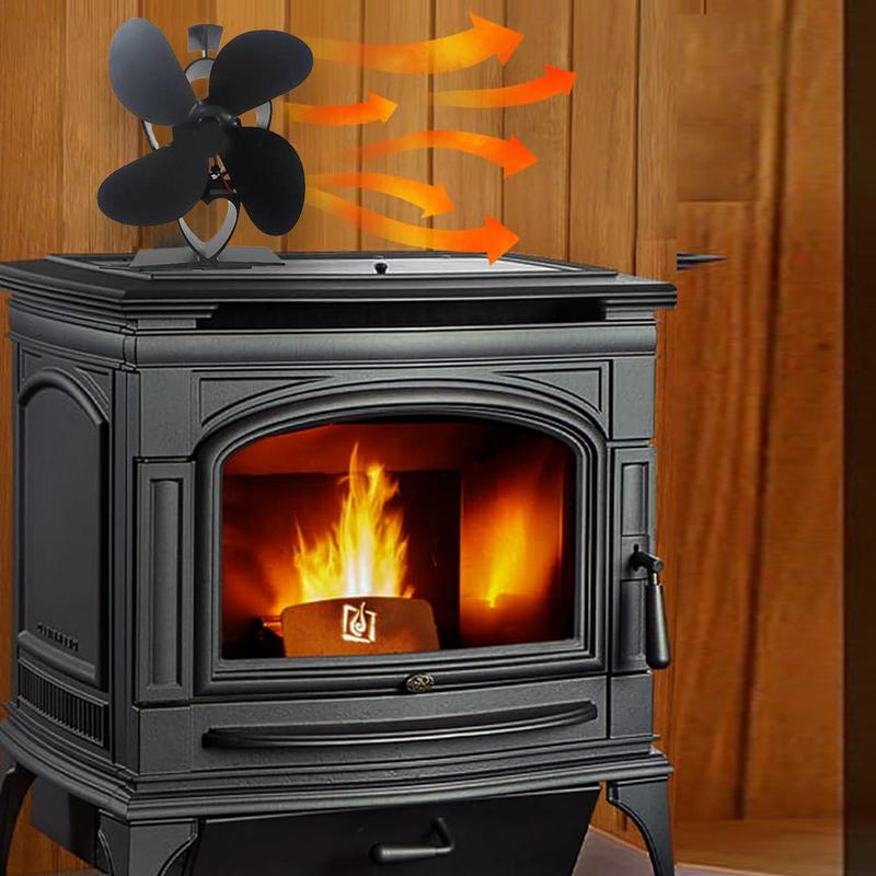 

Heat Powered Fan Non Electric Heat Thermal Fan Fireplace Burning Stove Fan Warm Air Circulating Blower Quiet Thermal Fan For China Mainland