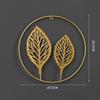 Nordic Golden Ginkgo Leaf Living Room Wall Decoration Creative Wall Hanging Decoration No-drill