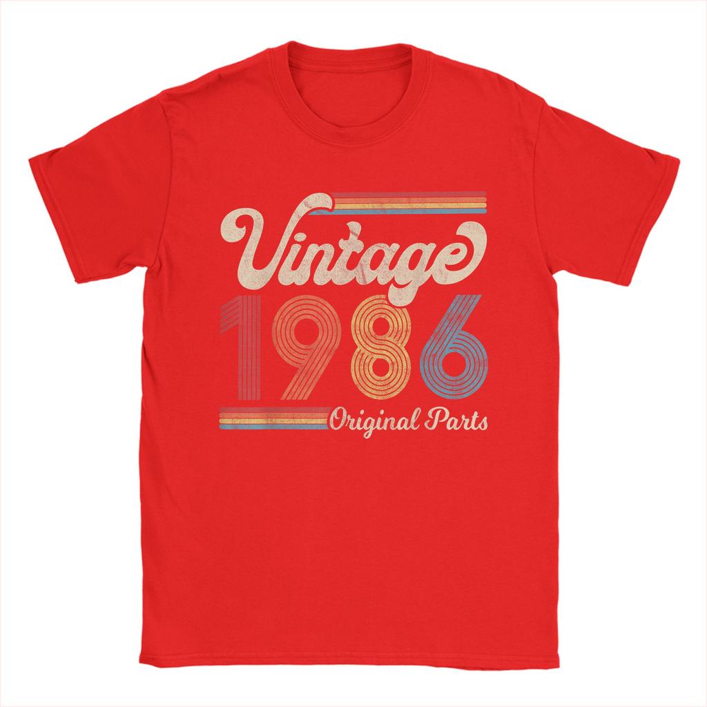 Mens Vintage 1986 Birthday Gift Born Made 1986 T Shirt Cotton Tops Humorous Short Sleeve O Neck Tee Shirt New Arrival TShirt