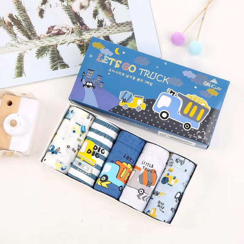 Korean Style Cotton Cartoon Triangle Underwear for Kids