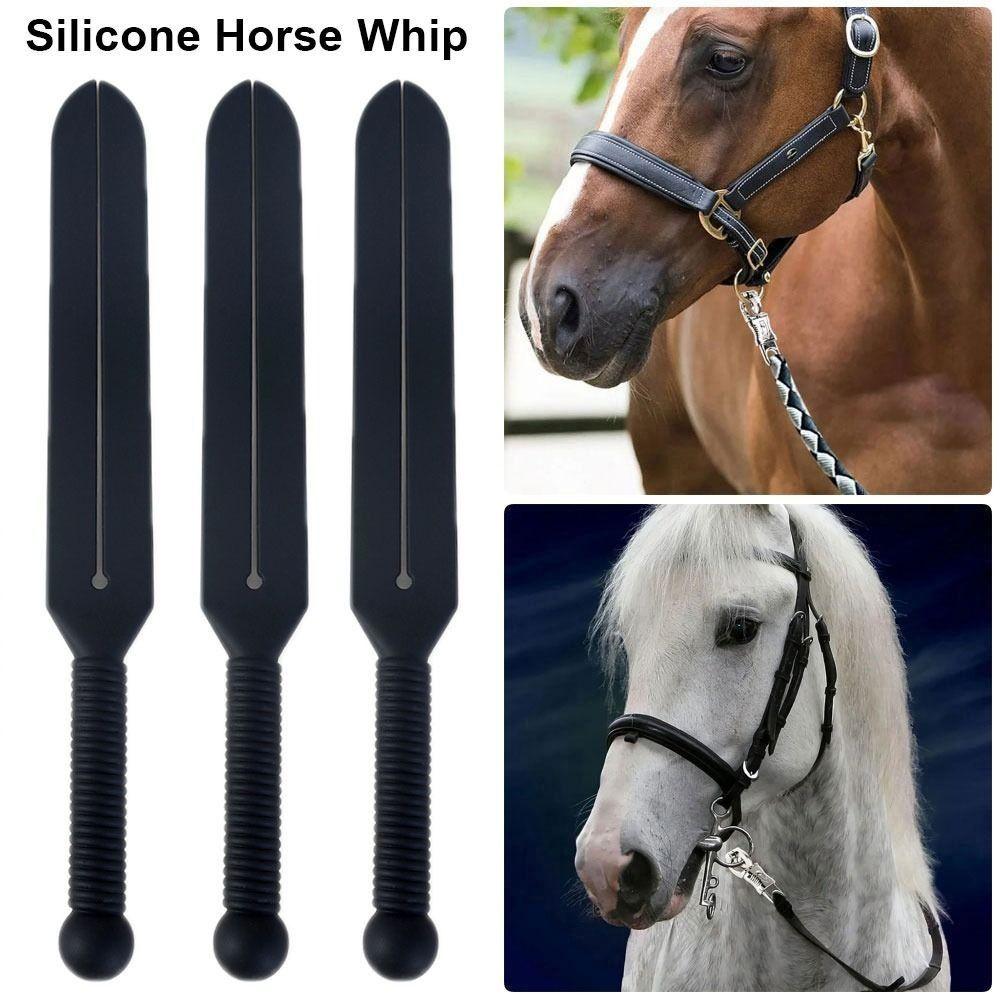 Silicone Horse Riding Whip 38cm Horse Riding Crops Durable Spanking Paddles  Horse Rider