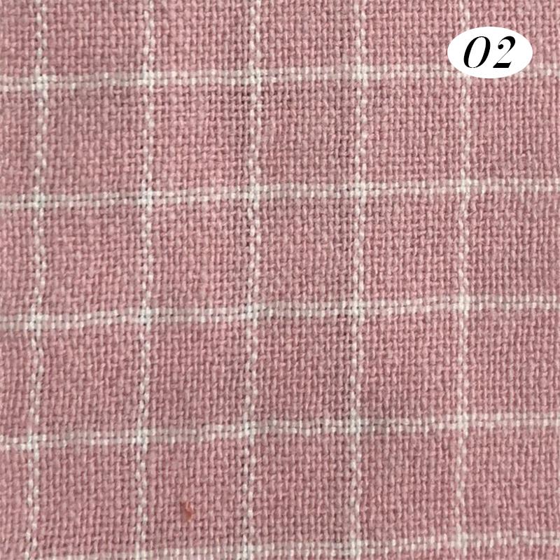 100x140cm Cotton Yarn Dyed Fabric Soft Breathable Wash Cloth Plaid Fabric For Diy Sewing Dress Bedding Home Textile Material