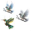 Y5JC Double Sided Bluebird Sun Catcher Stained Glass Lightweight Acrylic Window Hanging Crystal Suncatchers For Living Rooms